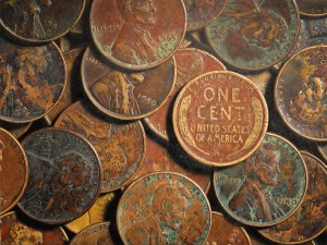 Wheat Pennies 3' x 4'